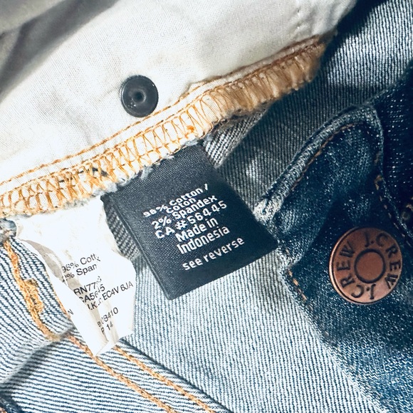 J. Crew Distressed Stretch size 30 EUC Straight Leg Women Jeans - Picture 10 of 10